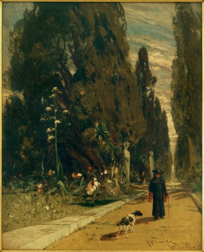 H.P.Feddersen il Giovane, Nel parco della Villa d