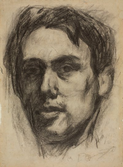 Autoritratto recto, Schizzo verso da Hans Richter
