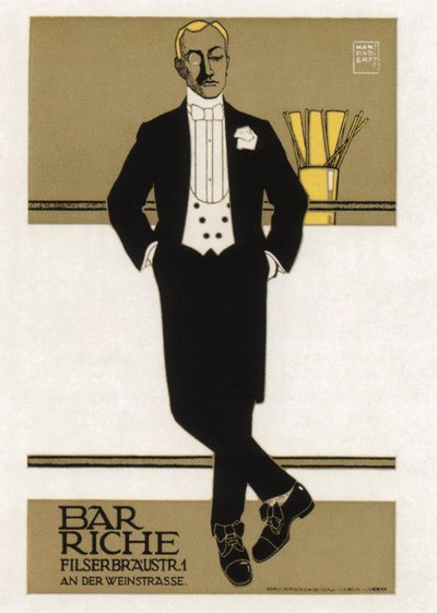 Bar Riche, 1907 da Hans Rudi Erdt
