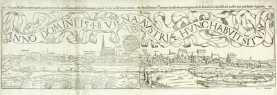 Veduta della città di Vienna nel 1548, 1550 da Hans Rudolf Manuel Deutsch