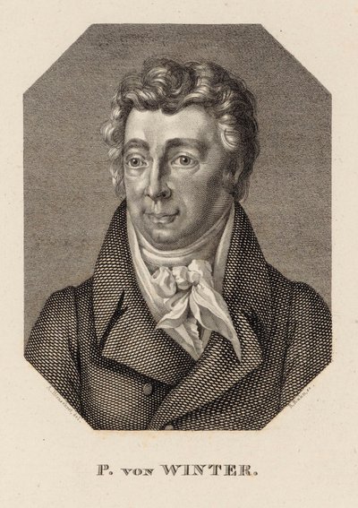 Ritratto del compositore Peter von Winter da Hans Rudolf Rahn