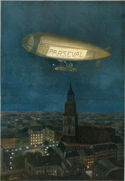 Dirigibile Parseval sopra Berlino da Hans Rudolf Schulze