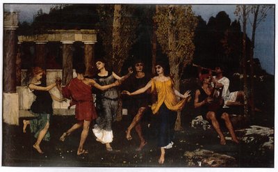 Un idillio arcadico, 1879 da Hans Sandreuter