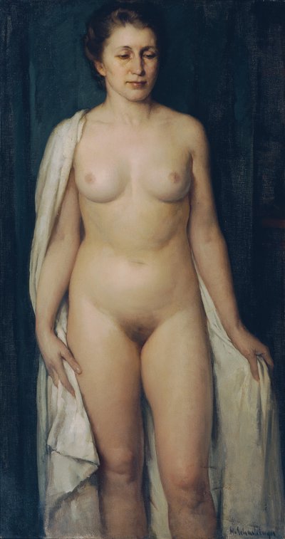 Nudo femminile in piedi da Hans Schachinger