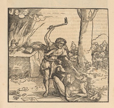 Caino uccide Abele da Hans Schäufelein (possibly)