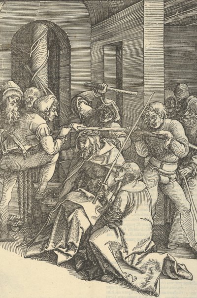Cristo incoronato di spine, da Speculum passionis domini nostri Ihesu Christi da Hans Schäufelein the Elder