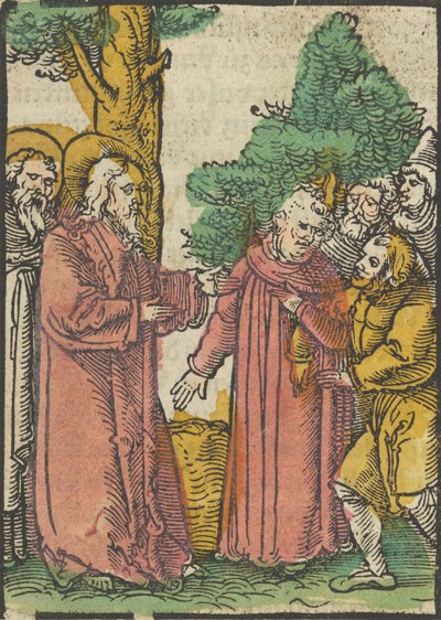 Cristo guarisce il sordomuto, da Das Plenarium, 1517 da Hans Schäufelein the Elder