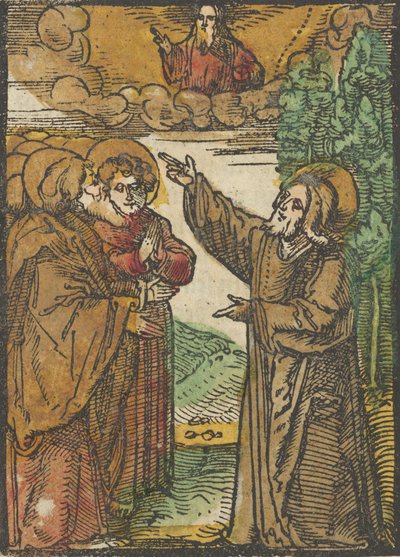 Cristo parla del suo ritorno al Padre, da Das Plenarium, 1517 da Hans Schäufelein the Elder