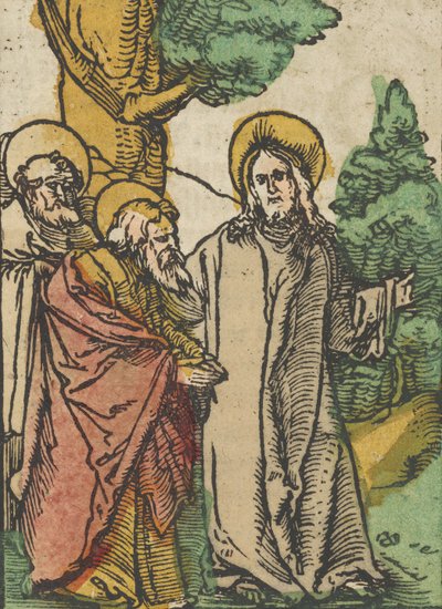 Cristo che parla ai discepoli, 5, da Das Plenarium da Hans Schäufelein the Elder