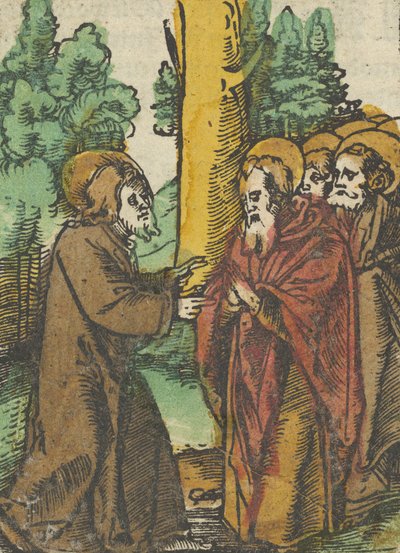 Cristo che insegna ai discepoli, da Das Plenarium da Hans Schäufelein the Elder