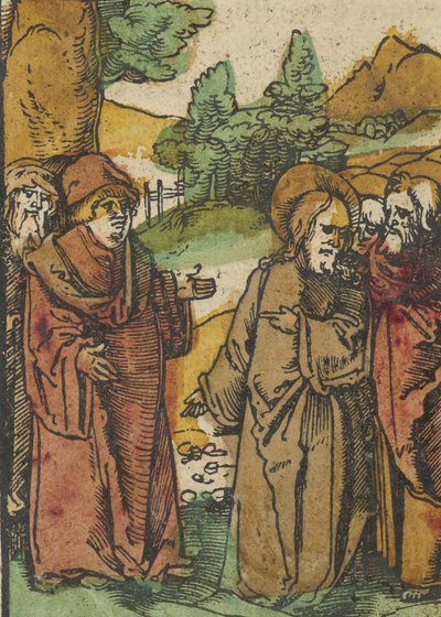 Cristo avverte i discepoli dei falsi profeti, da Das Plenarium da Hans Schäufelein the Elder