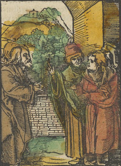 Cristo e i Farisei, da Das Plenarium da Hans Schäufelein the Elder