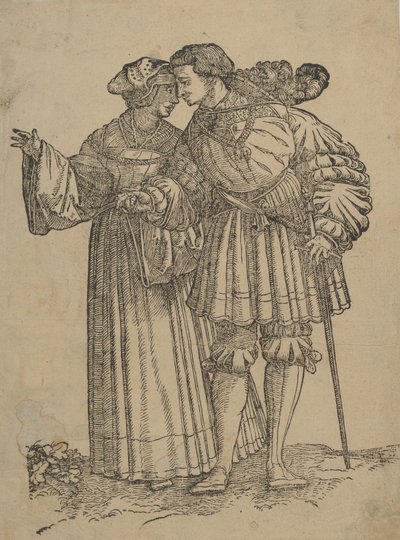 Coppia danzante IV, da I ballerini di nozze da Hans Schäufelein the Elder