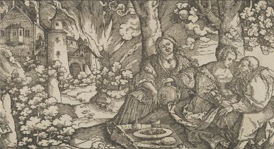 Lot e le sue Figlie, ca. 1530 da Hans Schäufelein the Elder