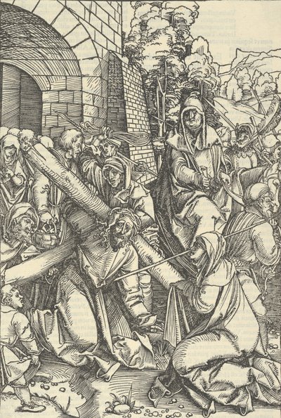 Il trasporto della croce, da Speculum passionis domini nostri Ihesu Christi da Hans Schäufelein the Elder