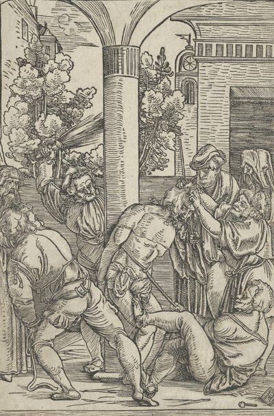 La flagellazione, dalla Vita di Cristo, ca. 1511-12 da Hans Schäufelein the Elder