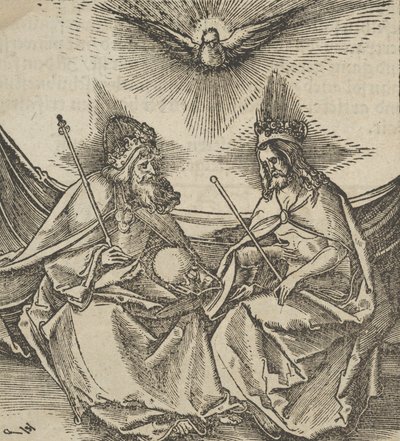 La Santissima Trinità, da Hymmelwagen auff dem, wer wol lebt da Hans Schäufelein the Elder