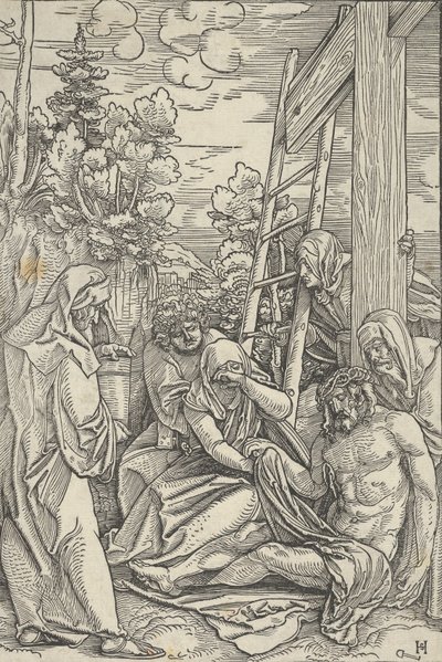 Il compianto, dalla Vita di Cristo, ca. 1511-12 da Hans Schäufelein the Elder