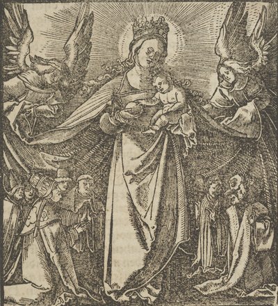 La Madonna della Misericordia, da Hymmelwagen auff dem, wer wol lebt..., 1517 da Hans Schäufelein the Elder
