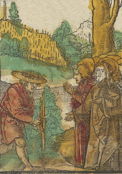 La parabola dei lavoratori nella vigna, da Das Plenarium, 1517 da Hans Schäufelein the Elder