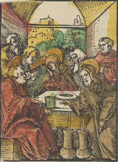 Le nozze di Cana, da Das Plenarium, 1517 da Hans Schäufelein the Elder