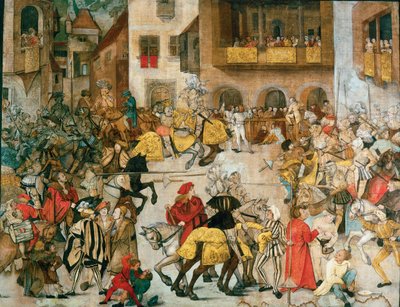Torneo di Cavalieri, ca 1509-1510 da Hans Schäufelin
