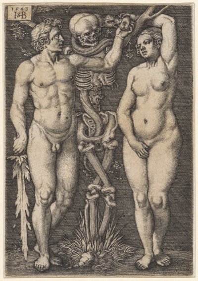 Adamo ed Eva, 1543 da Hans Sebald Beham