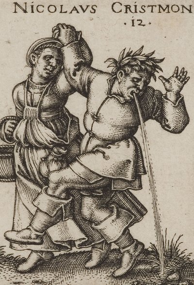 Beham La festa dei contadini 1546 bl 06 dettaglio da Hans Sebald Beham