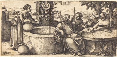 Cristo e la donna di Samaria da Hans Sebald Beham