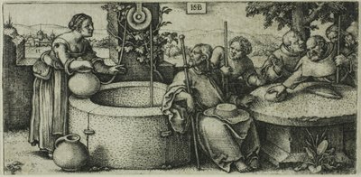 Cristo e la donna di Samaria da Hans Sebald Beham