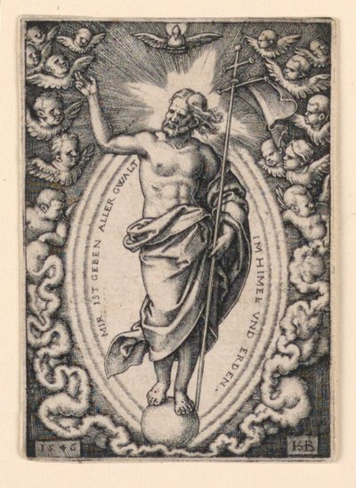 Cristo sul globo da Hans Sebald Beham