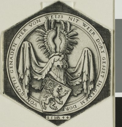 Stemma con un leone rampante da Hans Sebald Beham