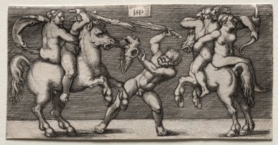 Combattimento di tre uomini, 1546-1547 da Hans Sebald Beham