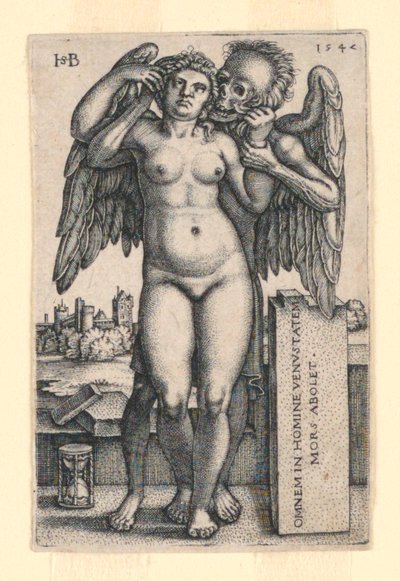 La morte e la donna nuda in piedi da Hans Sebald Beham