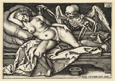 La morte e la donna addormentata da Hans Sebald Beham