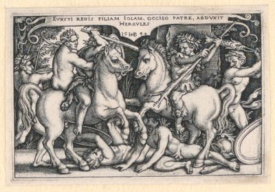 Ercole rapisce Iole da Hans Sebald Beham