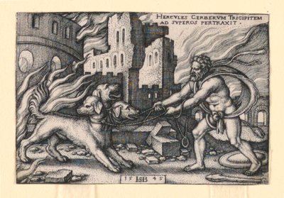 Ercole cattura Cerbero da Hans Sebald Beham