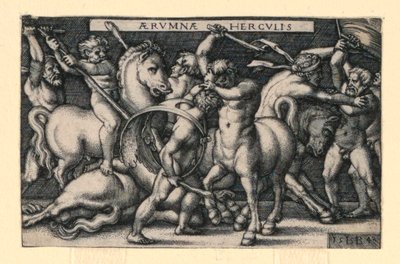 Ercole Combatte i Centauri da Hans Sebald Beham