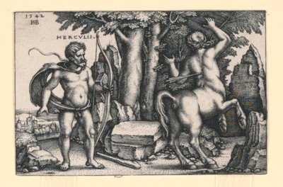Ercole che uccide Nesso da Hans Sebald Beham