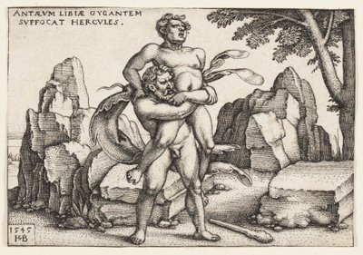 Ercole e Anteo da Hans Sebald Beham