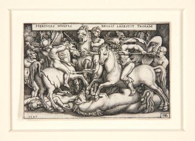 Ercole che sconfigge i Troiani da Hans Sebald Beham