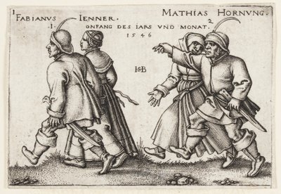 Gennaio e Febbraio da Hans Sebald Beham
