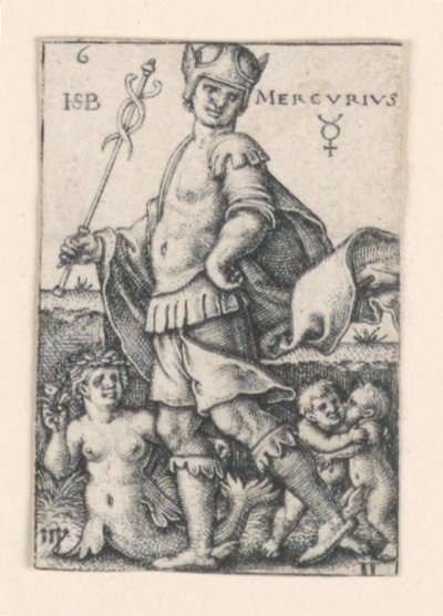 Mercurio, dai Sette Pianeti da Hans Sebald Beham