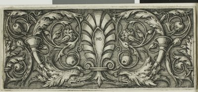 Ornamento con palmetta da Hans Sebald Beham