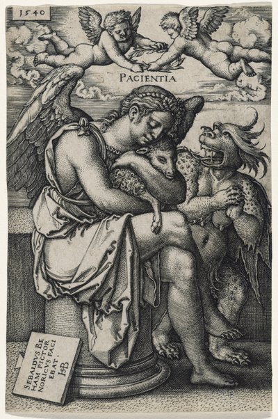 Pazienza (Die Geduld), 1540 (incisione su carta vergata) da Hans Sebald Beham