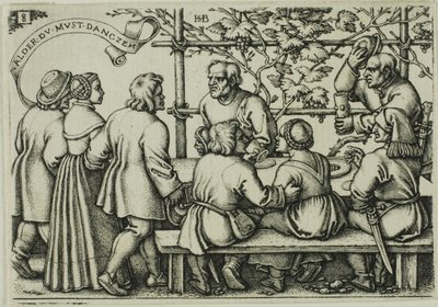 Festa dei contadini, piatto 8 dalla Festa dei contadini o dei dodici mesi da Hans Sebald Beham