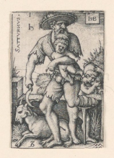 Saturno, dai Sette Pianeti da Hans Sebald Beham