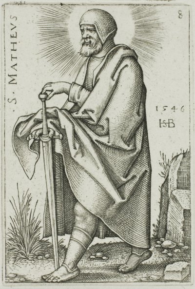 San Matteo, tavola 8 da I Dodici Apostoli da Hans Sebald Beham