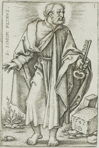 San Pietro, tavola 1 da I Dodici Apostoli da Hans Sebald Beham