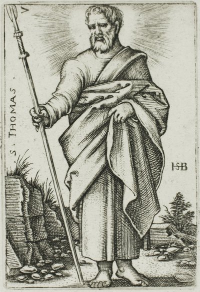 San Tommaso, tavola 7 da I Dodici Apostoli da Hans Sebald Beham